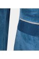 Stylish Cerulean Blue Velvet  Suit 3-Pieces Mens Skinny Fit Suits