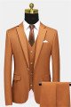 Fashion Modern Burnt Orange Men Suits with 3 Pieces Suits For prom