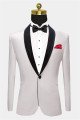 Stylish White Velvet Blazer Jacket Formal Business Close Fitting Dinner Suits