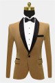 Stylish Glitter Sequin Blazer Gold Men Suits for Prom