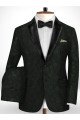 Latest Black Suits for Wedding  Suits Groom Wear Notch Lapel Groomsmen Outfit Man Blazers
