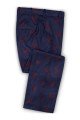 Fashion Dark Navy Printed  Suit for Prom Two Buttons Men Suits for Boy