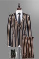 New Arrival Jeremy Fashion Black Striped Men Suits for Prom