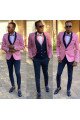 Newest Willie Pink Shawl Lapel 3-Pieces Close Fitting Men Suits