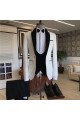 Newest Black White Shawl Lapel Close Fitting Wedding  Suits