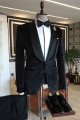 New Arrival New Arrival Handsome Velvet Shawl Lapel Close Fitting Wedding  Suitx