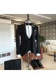 New Arrival Modern 3-pieces Black Shawl Lapel Wedding Suits Good Choice For Wedding