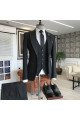 Devin Simple Black Velvet With Button Official Business Best Fitted Men Suits