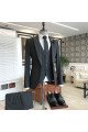 Leopold Black 3-Pieces One Button Bespoke Men Suits