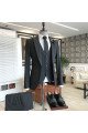 Marvin Handsome Black Peaked Collar Best Fitted Men Suits For Business