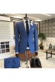 New Arrival Bespoke Fashion Blue One Button Men Suits For Business