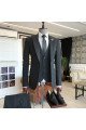 Richard Traditional All Black 3-Pieces Best Fitted Bespoke Men Suits For Business