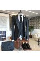 Roy Formal Black One Button Double Breasted Men Suits