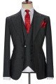 New Arrival Official Black 3-Pieces Peaked Collar Business Men Suits