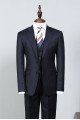 Hyman Hot Navy Blue Striped Best Fitted Bespoke Men Suit