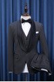 Ingemar Elegant All Black 3 Pieces Bespoke Wedding Suit For Wedding