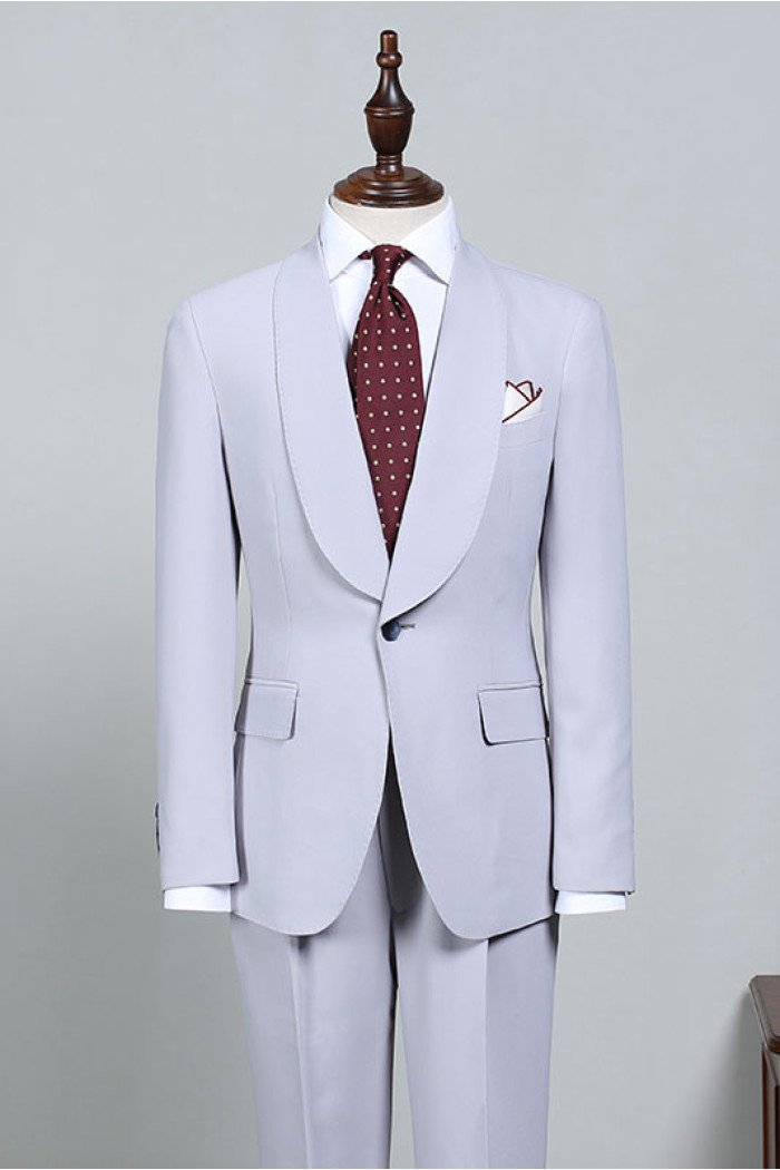 Ivan Stylish Blue Two Pieces Bespoke Wedding Suit For Wedding