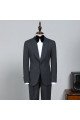 Nelson All Black One Button Best Fitted Wedding Suit For Wedding