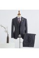 Brian Gorgeous Dark Gray Three Pieces Best Fitted Business Men Suit