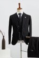 Burton Modern All Black Three Pieces Best Fitted  Business Men Suit