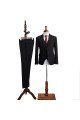Carter Classic All Black Three Pieces Notch Collar Best Fitted  Men Suit