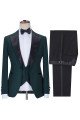 3-Pieces Stylish Best Fitted Bespoke Prom Men Suits with Black Lapel