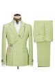 Mark Modern Olive Green Special Button Notch Collar Business Men Suits