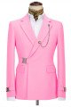 Blake Cool Pink Best Fitted Notch Collar Official Business Men Suits