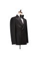 Gavin Trendy Design Black Double Breasted Peaked Collar Best Fitted Men Suits