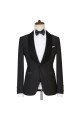 Jose Modern 3-Pieces Black  Shawl Lapel Sparkle Men Wedding Men Suits