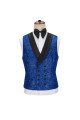 Jacob Royal Blue Sparkle 3-Pieces One Button Stylish Best Fitted Men Suits