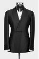 Donald Stylish Black Shawl Lapel Doule Breasted 2-Pieces Men Suits