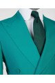 Floyd Stylish Green Best Fitted 2-Pieces Double Breasted Peaked Collar Prom Suits