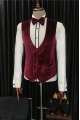 New Arrival White 3-Pieces Wedding Men Suit with Velvet Lapel