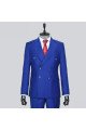 Elroy Gentle Royal Blue Peaked Lapel Double Breasted Prom Suits