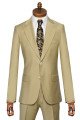 Erica Newest Beige Peaked Lapel Slim Fit Prom Suits