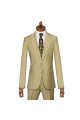 Erica Newest Beige Peaked Lapel Slim Fit Prom Suits