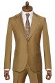 Ernest New Arrival Caramel Peaked Lapel Slim Fit Prom Suits