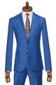 Ethan Stylish Blue Peaked Lapel Slim Fit Prom Suits