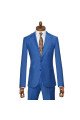Ethan Stylish Blue Peaked Lapel Slim Fit Prom Suits