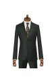 Evan Simple Black Peaked Lapel Slim Fit Prom Suits