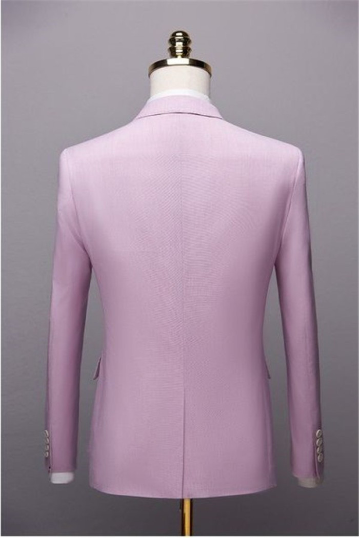 Latest Design Pink 2 Piece Men Suits | Excellent Notched Lapel Prom Suits for Men