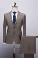 New Arrival Two Buttons Peak Lapel Brown Men Suits for Business