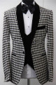 New Arrival Bespoke Houndstooth 3 Piece Slim Fit Wedding Suits