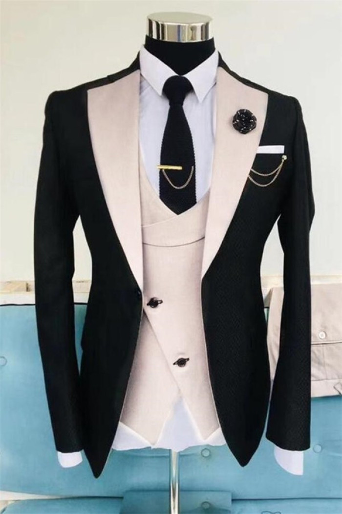 Black Wedding Tuxedos For Men | Devyn Dinner Prom Outfit Suits