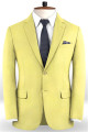 Yellow Fashion Comfortable Two Pieces Business Men's Suit