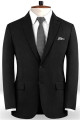 Vicente Black Business Formal Two Piece Men Suits