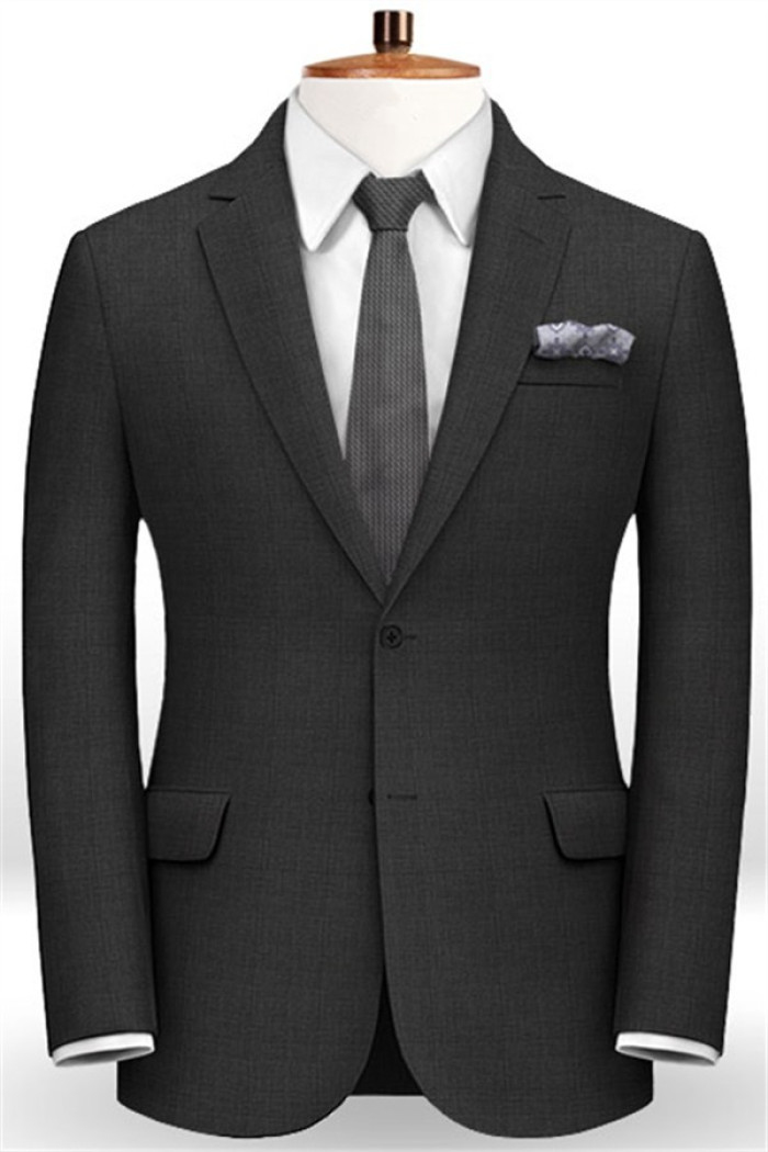 Santino Black Mens Suits with 2 Pieces | Best Man Business Suits