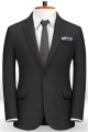 Santino Black Mens Suits with 2 Pieces | Best Man Business Suits