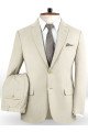 Eugene Off White Business Men Suits | Bespoke Classic Wedding Suits For Men
